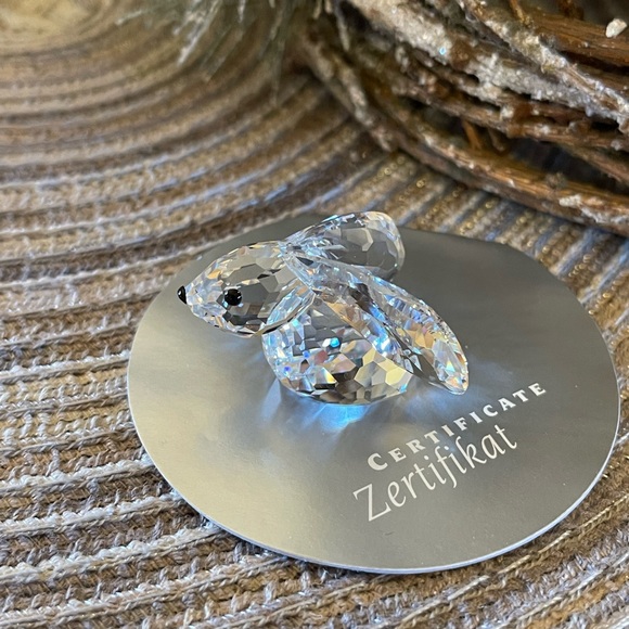 Swarovski Other - Retired Swarovski Crystal Bunny Rabbit Figurine In A Summer Meadow Theme